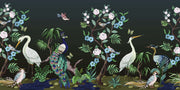 Heron And Peacock Wallpaper Mural image 1