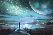 Fantasy Style Pier Natural Canvas image 1