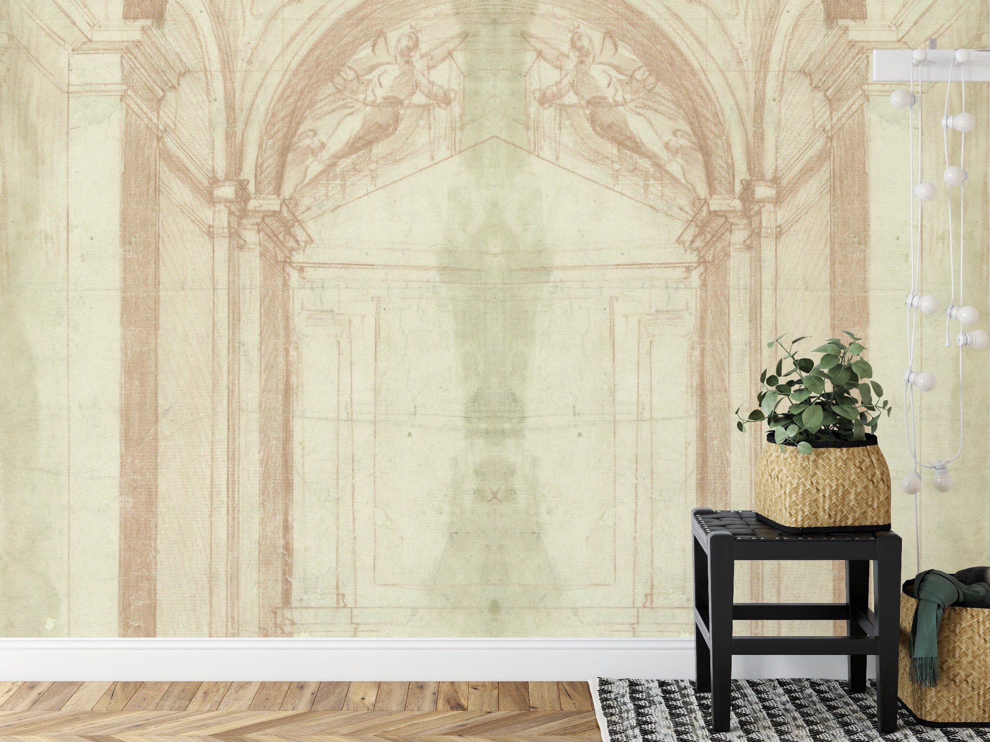 Square wall mural arches image 0