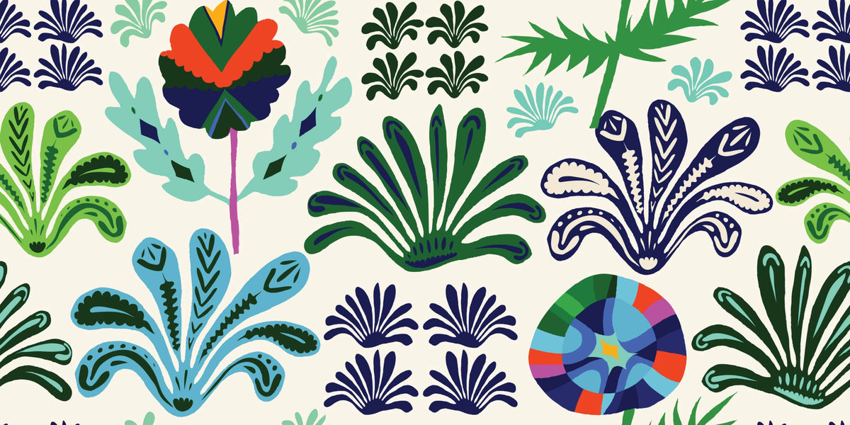Hand Drawn Botanical Wall Mural image 1
