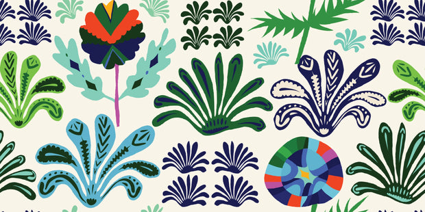 Hand Drawn Botanical Wall Mural image 1