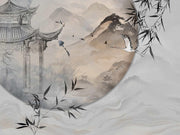 Oriental Pagoda Wallpaper Mural image 1