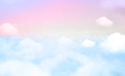 Pink dreamy skies wall mural image 1
