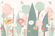 Pastel flowers wallpaper