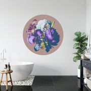 Bouquet of flowers circular wall mural image 4