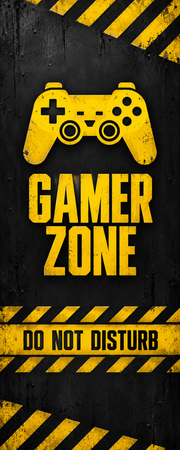 Gamer Zone Door Mural
