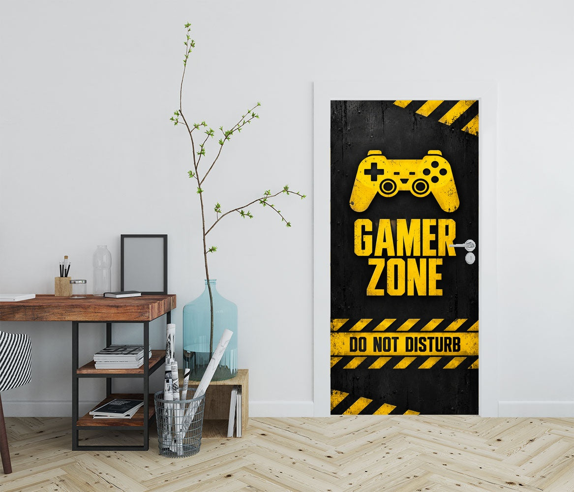 Gamer Zone Door Mural