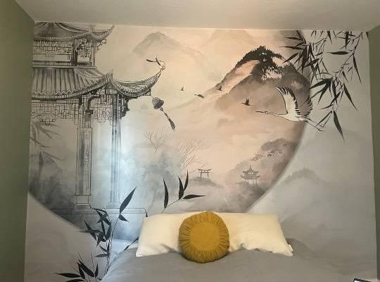 Oriental Pagoda Wallpaper Mural