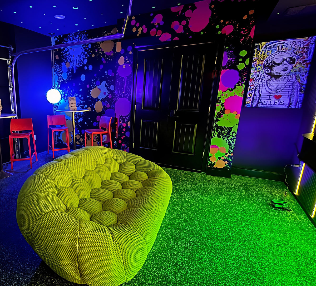 Neon Splatter Wall Mural