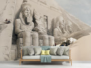 Ancient Egyptian Temple Wall Mural – room illustration 3