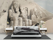 Ancient Egyptian Temple Wall Mural – room illustration 1