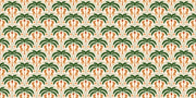 Leopard and Palm Pattern Wall Mural – clean artwork