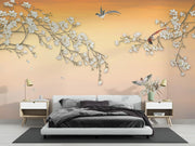Sunset Magnolia Chinoiserie Wall Mural