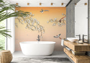 Sunset Magnolia Chinoiserie Wall Mural