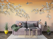 Sunset Magnolia Chinoiserie Wall Mural
