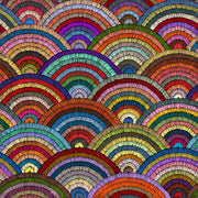Rainbow Arch Embroidery-Effect Wall Mural – full artwork