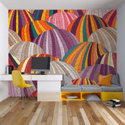 Boho Embroidery Hills Wall Mural – room illustration 3
