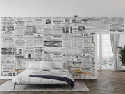 Vintage Newspaper Advertising Wall Mural – room illustration 1