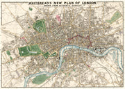 Vintage London Map Wall Mural – full artwork