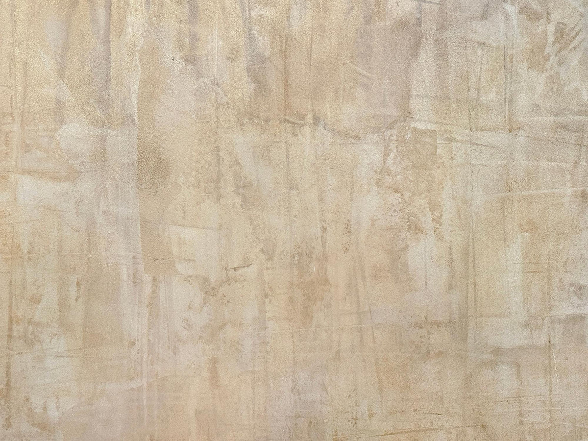 Beige Limewash-Effect Wall Mural – clean artwork