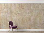 Beige Limewash-Effect Wall Mural – room with a purple chair mock-up