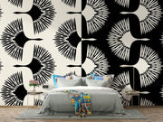 Japandi Crane Bird Wall Mural
