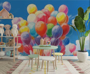 Colourful Balloons Wallpaper Mural