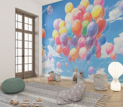 Colourful Balloons Wallpaper Mural