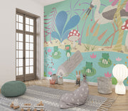 Fairy tale pond wall mural